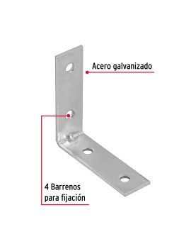 ESCUADRA DE UNION 2 X 2" HANDYHOME 1879 FIERO 41032