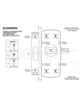 CERRADURA DIGITAL CONTRASEÑA Y TAG SOPRANO 2001-0011-07