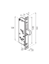 CERRADURA PHILLIPS X455 TETRA GANCHO PERFIL ANGOSTO ADK