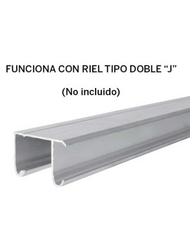 Sistema Corredizo Simple para 2 Puertas Plegadizas 3955 30kgs Handyhome