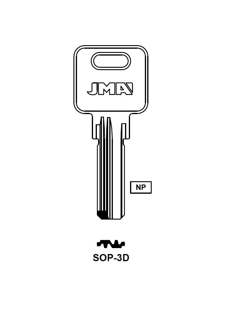 FORJA LLAVE VIRGEN SOPRANO SOP 3D