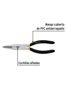 PINZAS PUNTA CORTE 8" PRETUL PPC-8P 22627