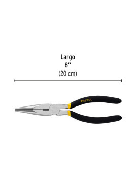 PINZAS PUNTA CORTE 8" PRETUL PPC-8P 22627