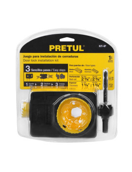 KIT INSTALAR CERRADURA C/ PLANTILLA PRETUL KIT-4P 26038