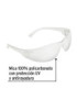 LENTES SEGURIDAD TRANSPARENTES PRETUL LITE 20401 LEN-ST-P