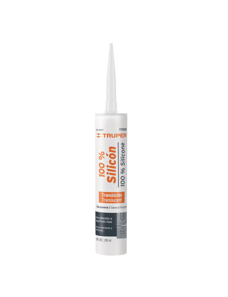 SILICÓN TUBO 280ML TRUPER SELLADOR 17559