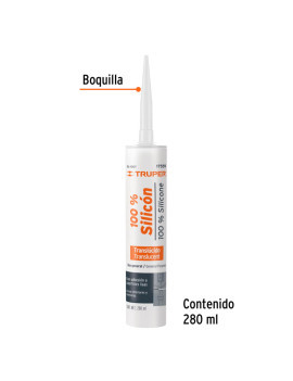 SILICÓN TUBO 280ML TRUPER SELLADOR 17559