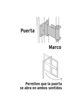 BISAGRA DOBLE ACCIÓN 3" ACERO HERMEX 43183