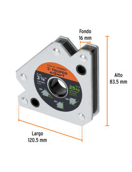 ESCUADRA MAGNÉTICA 3" SOLDADOR 25KG 102860