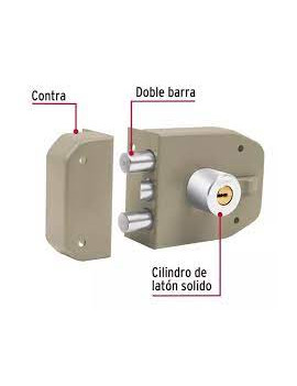 CERRADURA HERMEX 2 BULONES CS-92 43484 AS