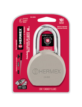 CANDADO HERMEX CA-65Q 65MM SEGURIDAD 43336