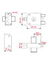 CERRADURA TOVER L5C ALTA SEGURIDAD 3 BULONES SOBREPONER REVERSIBLE