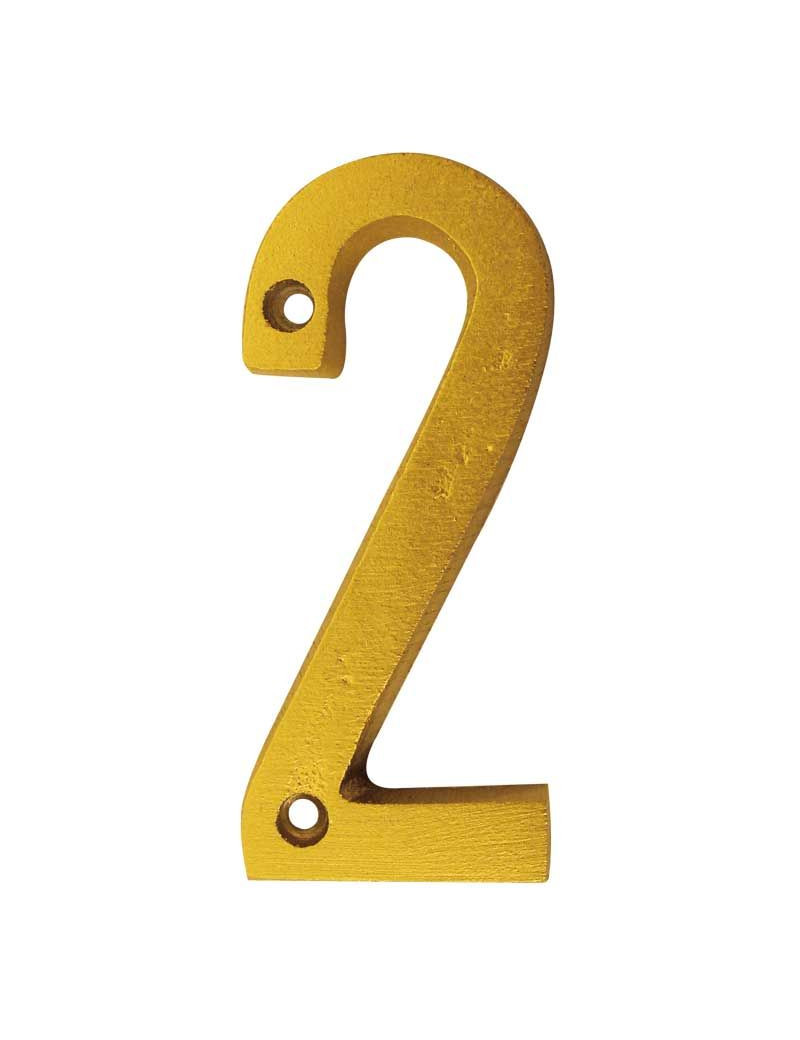 NUMERO "2" DECORATIVO 8CM PUERTA PARED