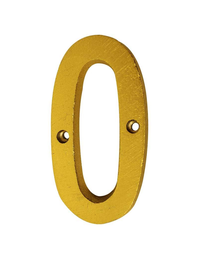 NUMERO "0" DECORATIVO 8CM PUERTA PARED